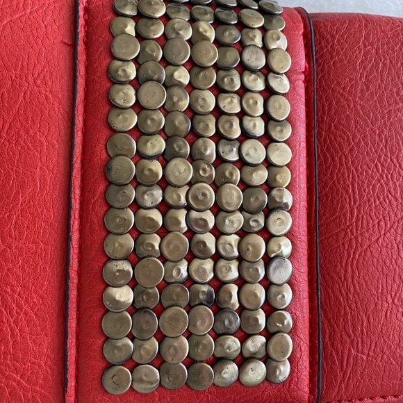 Street Level Orange/Coral Studded Purse - Picture 2 of 11